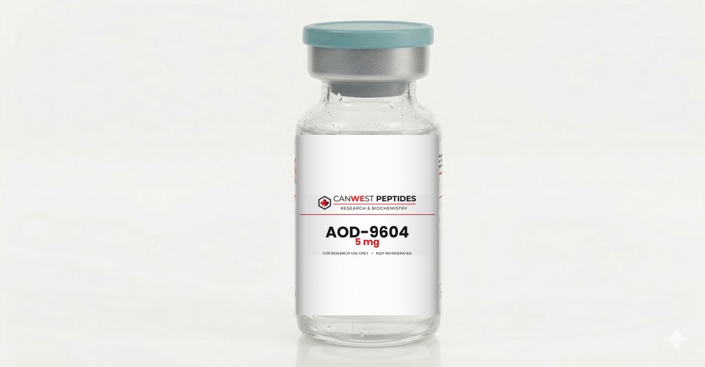 AOD-9604 research peptide vial — CanWest Peptides Canada