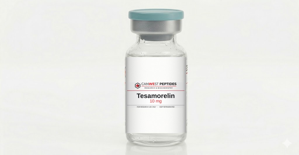 Tesamorelin research peptide vial — CanWest Peptides Canada