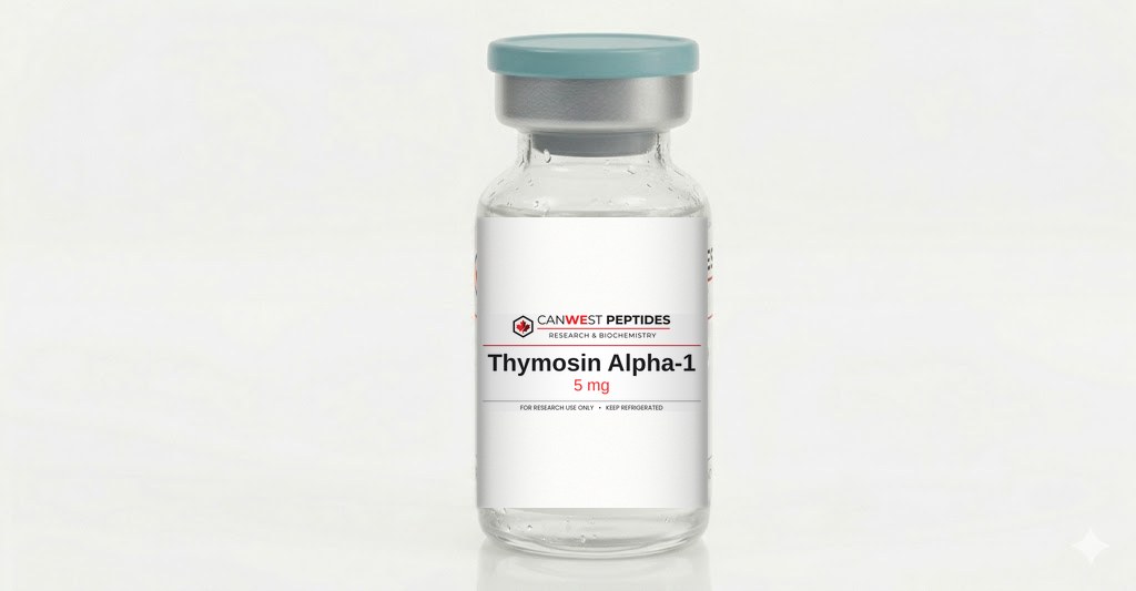 Thymosin Alpha-1 research peptide vial — CanWest Peptides Canada