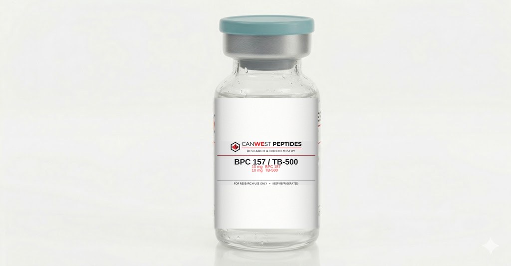 Wolverine Stack research peptide vial — CanWest Peptides Canada